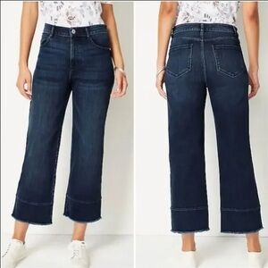 J. Jill High Rise Full Leg Cropped Jeans, Size 10 Tall NWOT